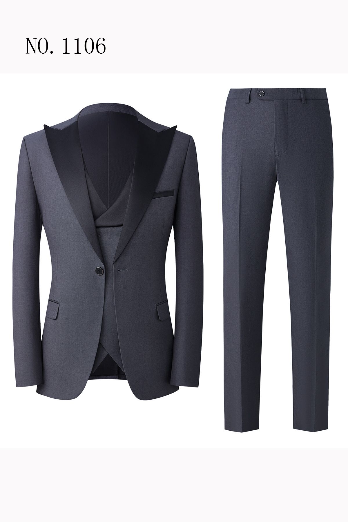 Men's Clothing Wedding Suits Men's Slim Fit Lapel Suit Three Piece Suit Men Suits_voghion.com