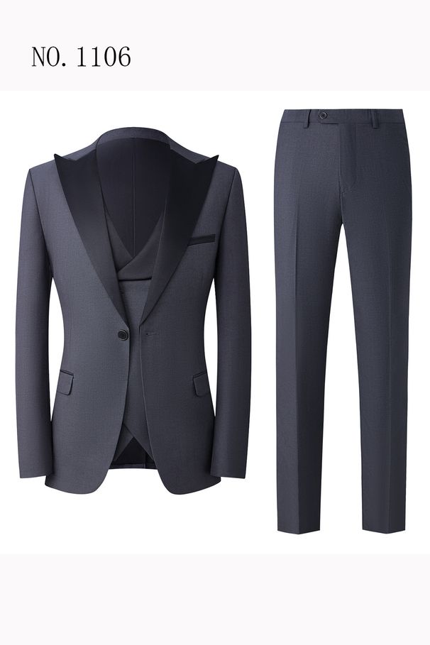 Men's Clothing Wedding Suits Men's Slim Fit Lapel Suit Three Piece Suit Men Suits_voghion.com