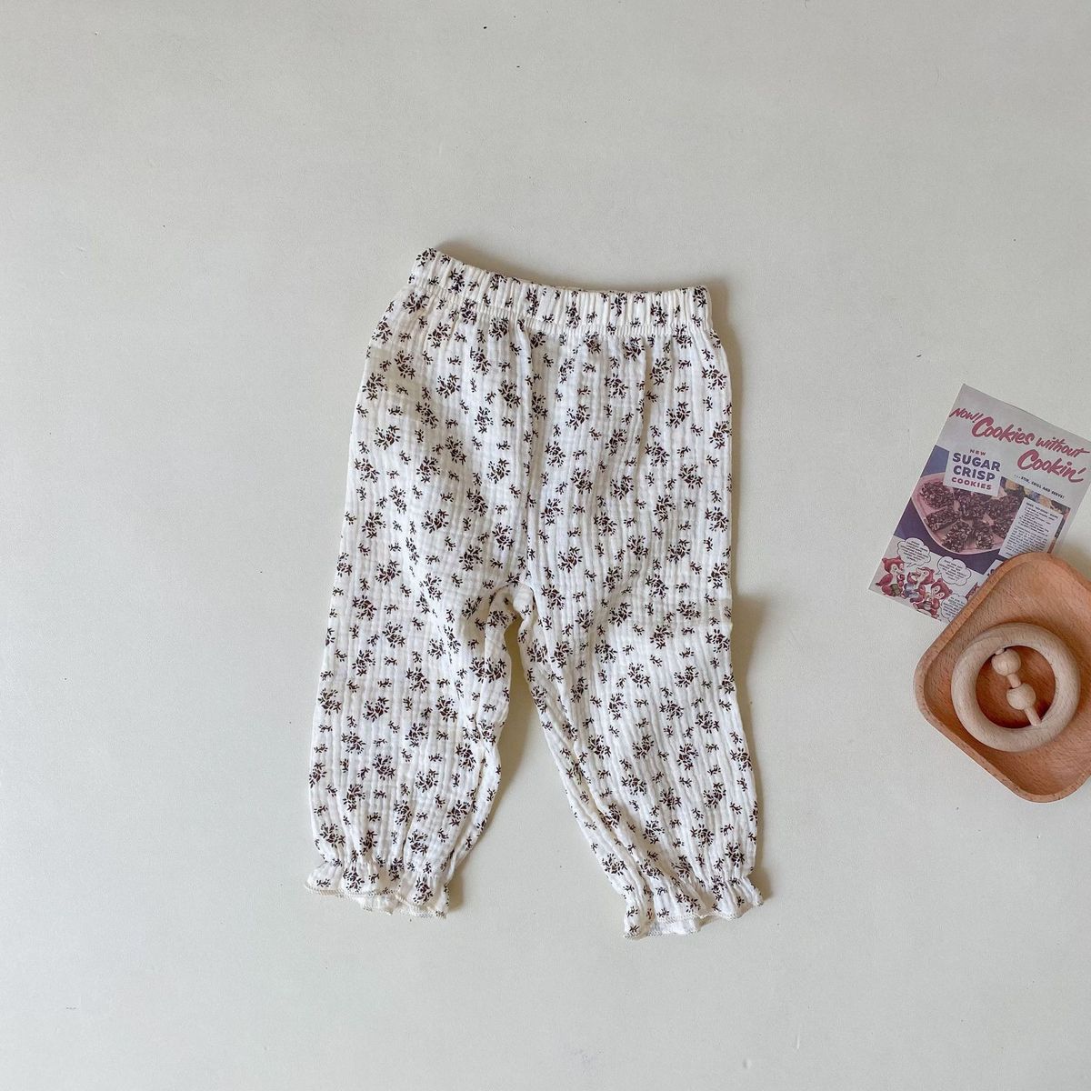 INS Korean version of trendy baby print cotton Zou mosquito repellent spring summer soft casual pants for both boys and_voghion.com