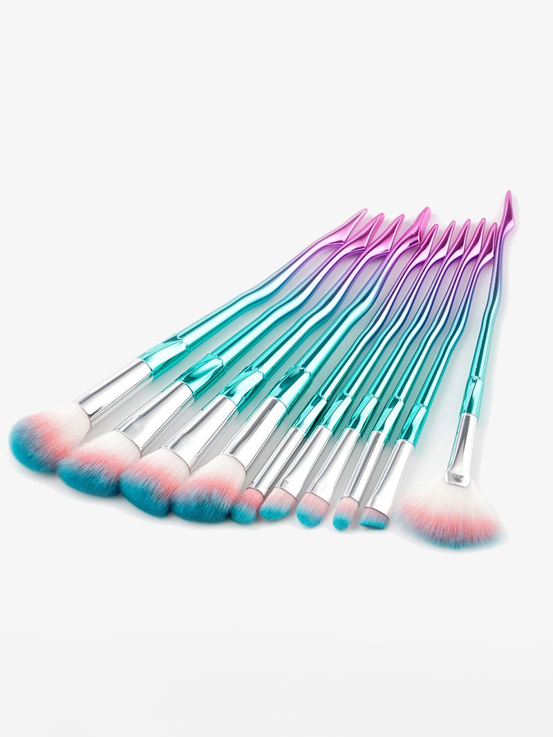 10 new multi-color makeup brush set_voghion.com