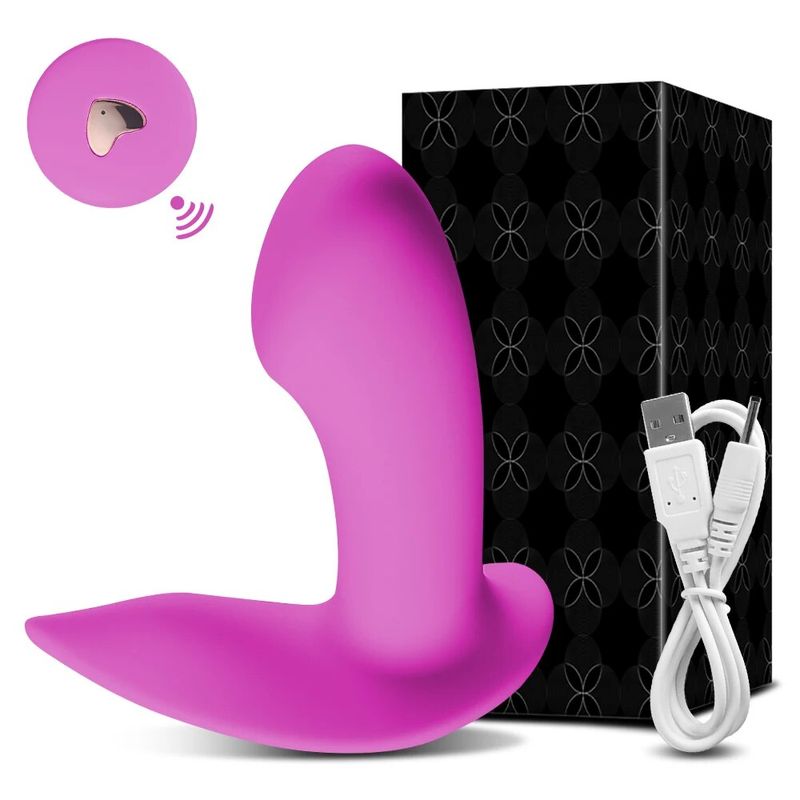 Bærbar Dildo Vibrator Kvinner Fjernkontroll G-Spot Klitoris Stimulator Kvinnelig Masturbator Sexleketøy for Voksne Par_voghion.com
