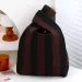 Reusable Wrist Handbag Strip Fem Shopping Large Capacity Knitted Bucket Bag Y241106_voghion.com