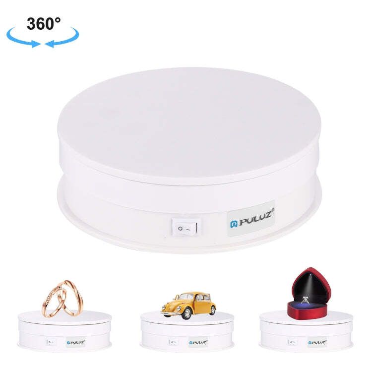 PULUZ 15cm USB Electric Rotating Turntable Display Stand Video Shooting Props._voghion.com