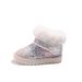 Scarpe per bambini inverno nuove scarpe per bambini grandi scarpe di cotone più velluto stile invernale stivali per bambine in pelle e pelliccia_voghion.com