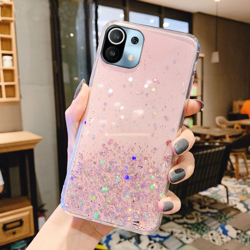 For Xiaomi Poco X3 F2 Pro M3 F3 Case Glitter Cover Xiaomi Redmi Note 10 9 8 7 Pro 9S 10S K40 9C 9A Mi 11 Lite 11 Ultra P_voghion.com