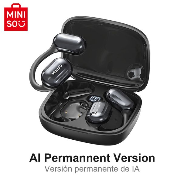 MINISO MS162 Intelligent Bluetooth Translation Earbuds Wireless Headphones Chat Headset Office Travel,16mm Driver Unit_voghion.com