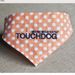 Touchdog 'Bad-to-the-Bone' Polka Patterned Fashionable Velcro Bandana_voghion.com