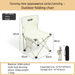 Outdoor Folding Chair, Portable Stool With Backrest, Camping Equipment, Fishing Stool, Sketching Chair For Art Students, Folding Stool_voghion.com