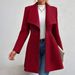 Elegant Long Wool Coat For Women - Slim Fit Winter Trench Coat With Notched Lapel, Warm Polyester Blend Overcoat In Black, Khaki, Camel & Burgundy_voghion.com
