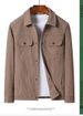 Herren Cord Button-Down-Hemden Langarm Casual Shacket Jacke Western Cord Hemd Jacke mit Klappentaschen_voghion.com