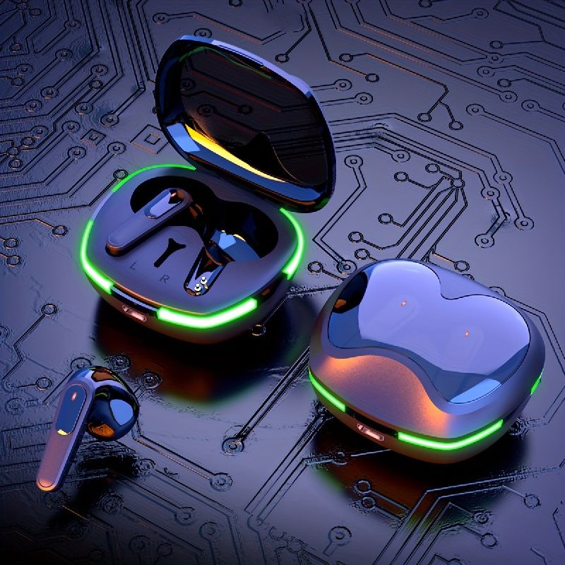 TWS V5.1 valódi vezeték nélküli sztereó fülhallgató, TWS gamer kihangosító fejhallgató, érintőgombos, alacsony késleltetésű fejhallgató, automatikus bekapcsolás, ergonomikus kialakítás, vízálló_voghion.com