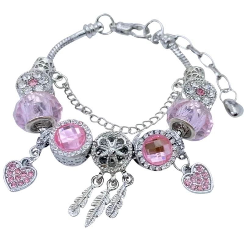 Family Dream Hunting Network Live Broadcast Crystal Glass DIY Beaded Detachable Bracelet Jewelry_voghion.com