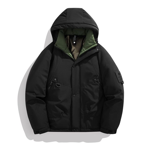 Men's Fashion Winter Jacket With Graphene & Cotton Padding, Warm Hooded Outdoor Coat For Casual & Sports_voghion.com