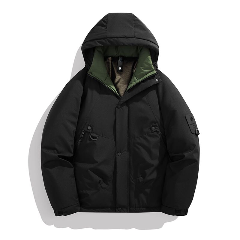 Giacca invernale da uomo alla moda con imbottitura in grafene e cotone, caldo cappotto con cappuccio per attività casual e sportive_voghion.com