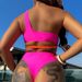 bikini diviso bikini cavo colore a contrasto costume da bagno sexy diviso_voghion.com