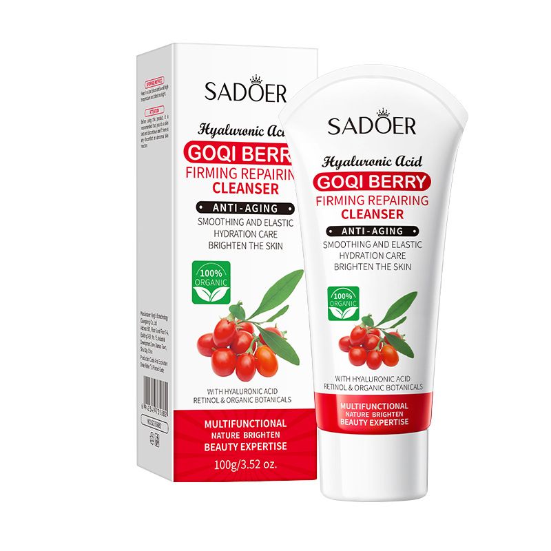 SADOER Goji Berry Anti Wrinkle, Firming and Repairing Cleanser in English_voghion.com