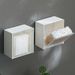 Wall Mounted Cotton Pad Storage Boxes Dustproof Bathroom Organizer For Cotton Swabs Makeup Adhesive Jewelry Holder Box_voghion.com
