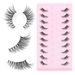 Wimperset Nieuwe Cat Eye Valse Wimpers Oogpuntverlenging Transparante Steel Wimpers 10 Paar_voghion.com
