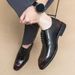 Euro Step Men's Leather Dress Business Formal British Style Brogue Carved Oxford Fashion Versatile Breathable Groom Wedding Shoes_voghion.com