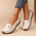 New Loafers Casual Women's Flat Shoes Soft Soles Soft Shoes Comfortable Large Size Bean Women's Shoes_voghion.com