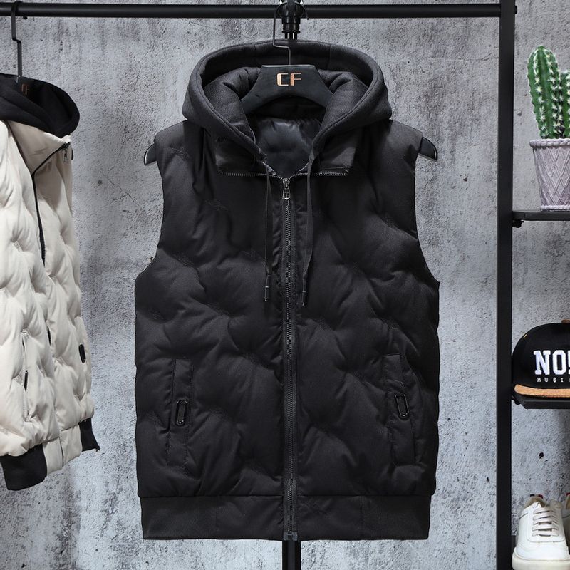 Herbst und Winter neue Herren-Weste aus Daunen-Baumwolle, Weste, Jacke, ärmellose Weste für Herren, einfach und vielseitig, trendig_voghion.com