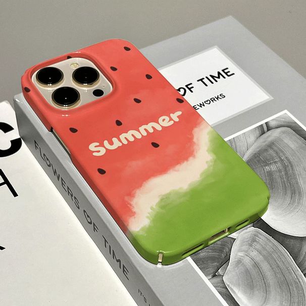 Watermelon Summer 14 ProMax-telefoon iPhone 13 Pro Film 12 All Inclusive 11 Shiny XR Hard Case 8_voghion.com