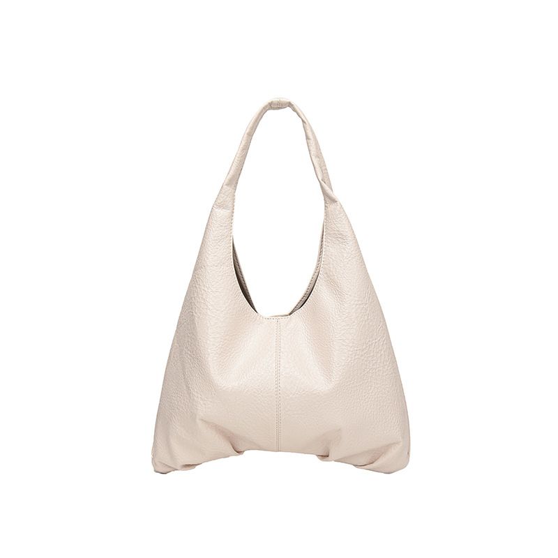 Borsa a secchiello da donna in morbida pelle, con tracolla sottobraccio, di alta qualità, per bambini e mamme, in stile retrò straniero, 2024_voghion.com