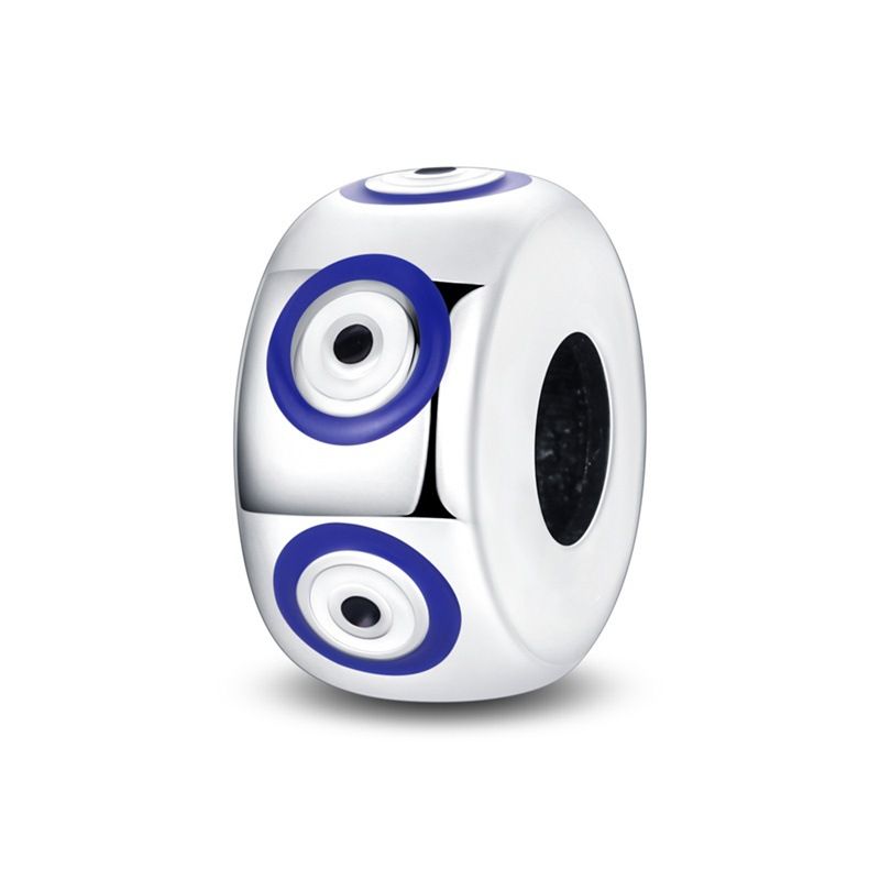 Gioielli da donna in argento 925 placcato in rame, perline fai da te, accessori per bracciali, ciondolo a forma di farfalla blu da viaggio_voghion.com