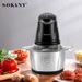2.0L Electric Blender & Grinder, 400W With 4 Sharp Blades For Smoothies Chopping Mincing, EU Plug Glass Jar_voghion.com