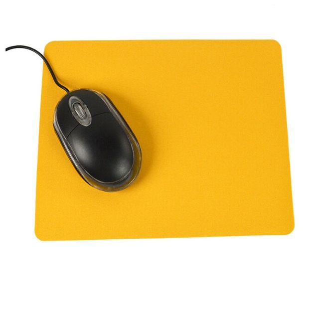 10 PCS Optical Solid Color Office Computer Anti-Slip Wrist Rests Mouse Pad(Yellow)_voghion.com