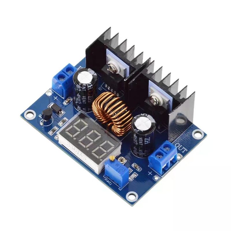 XL4016E1 DC Step-down Module, Output Adjustable 8A With Regulated DC-DC High-power Voltage Regulator Board With Digital Display_voghion.com