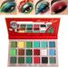 18 farbe lidschatten tablett Weihnachten Rot grün serie schnee Blau perle matt gold zwiebel make-up_voghion.com