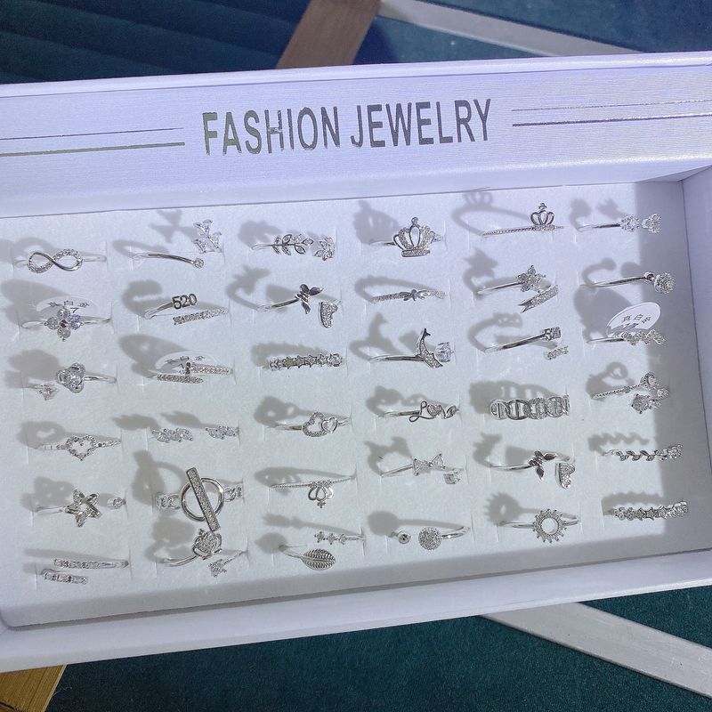 Nouveau style coréen japonais en zircon micro-pavé pour femmes, conception ouverte réglable, rétention de la couleur or véritable, simple et_voghion.com