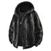 Giacca in velluto a coste foderata in pile – Cappotto con cappuccio e collo alto slim fit (unisex, 3 colori)_voghion.com