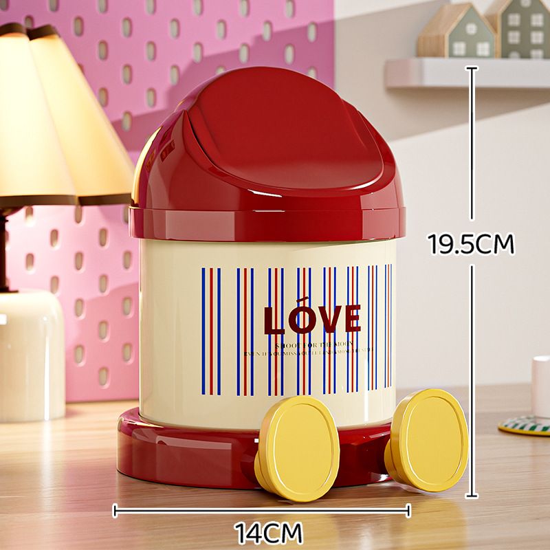 Kosz na śmieci do użytku domowego, miniaturowy, uroczy, do biura, sypialni, akademika, mały rozmiar z pokrywką, do przechowywania na stoliku kawowym_voghion.com