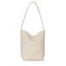 Korean Style Therow Capacity Commuter Tote Bucket High-end Casual Large Soft Leather Shoulder Bag_voghion.com