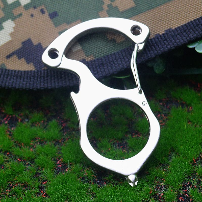 Tiger Keychain Single Finger Sharp Blade Hand Brace SK Legal Self-Defense Weapon Ring Multifunctional Bottle Opener_voghion.com