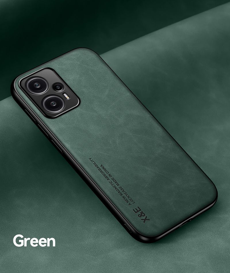 Voor Xiaomi Redmi Note 12 Turbo 5G Case Lamsvacht Magnetische Achterkant Coque Redme Note12 12Turbo Siliconen Frame bescherming Cover_voghion.com