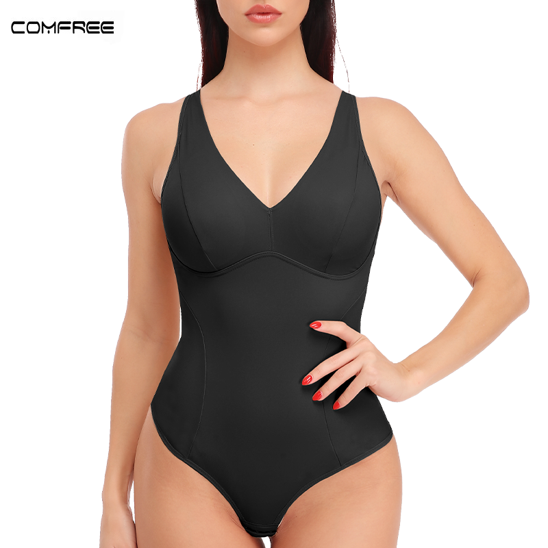 Body damskie Shaper seksowny bezszwowy gorset modelujący talię bielizna modelująca gorsety COMFREE brzuch wyszczuplające stringi Bodyshaper_voghion.com