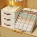 Foldable Fabric Underwear Storage Box For Bras And Socks Drawer Organizer Wardrobe Closet Organizing Box_voghion.com