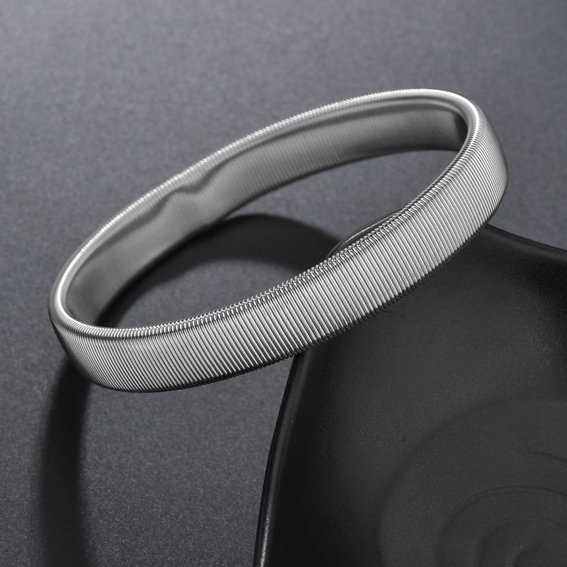 Accessories Trendy Punk Men's Metal Spring Elastic Bracelet Wristband Arm Band Sleeve Cuff_voghion.com