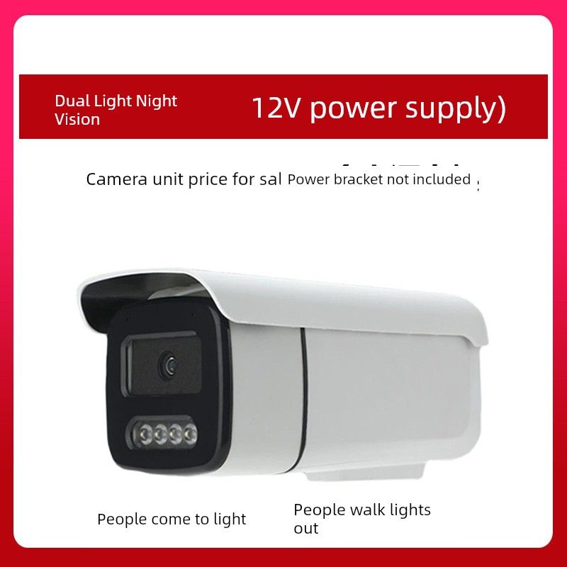 Telecamera di rete PoE HD da 4 milioni con doppia luce a colori, visione notturna, impermeabile, per esterni, monitoraggio, protocollo Haikang_voghion.com