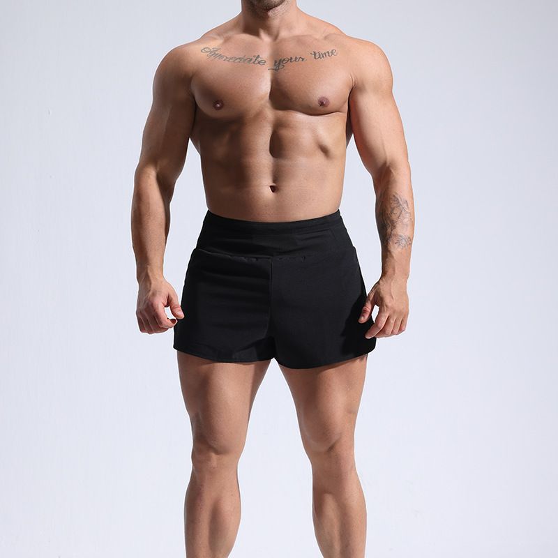 Men's Clothing Summer Thin Running Quick Drying Sports Shorts Fitness Marathon Training Three Point Pants_voghion.com