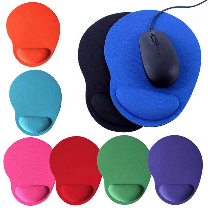 Xinweiqing Home Office Anti-Slip Comfort Solid Color Game Mouse Pad Mat with Wrist Support_voghion.com