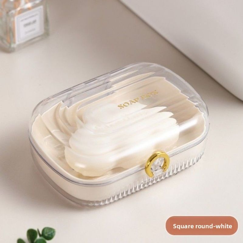 Home Bathroom Ins Thickened Creative Student Dormitory Draining Lid Travel Universal Waterproof Portable Soap Box_voghion.com