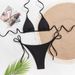 2025 New Small Thin Strap Special Fabric Women's Two-Piece Bikini_voghion.com
