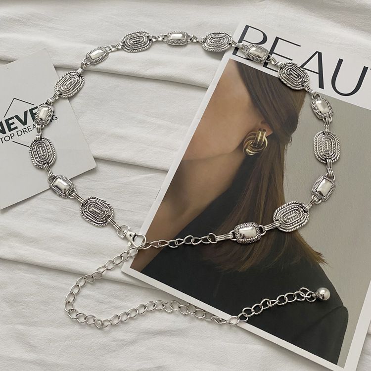 Waist Accessory Metal Chain Women New Summer Versatile Decoration For Dresses And Pants Thin Belt Trendy_voghion.com