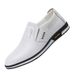 Euro Step 2025 Spring And Large Size British Style White Slip-On Leather Men's Casual Shoes For Autumn_voghion.com