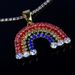 Collana arcobaleno tempestata di diamanti INS da donna, semplice, elegante, con ciondolo a forma di nuvola, catena per clavicola_voghion.com
