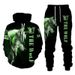 Set bărbați de primăvară și toamnă nou sport pulover cu imprimeu 3D animal pantaloni la modă casual_voghion.com